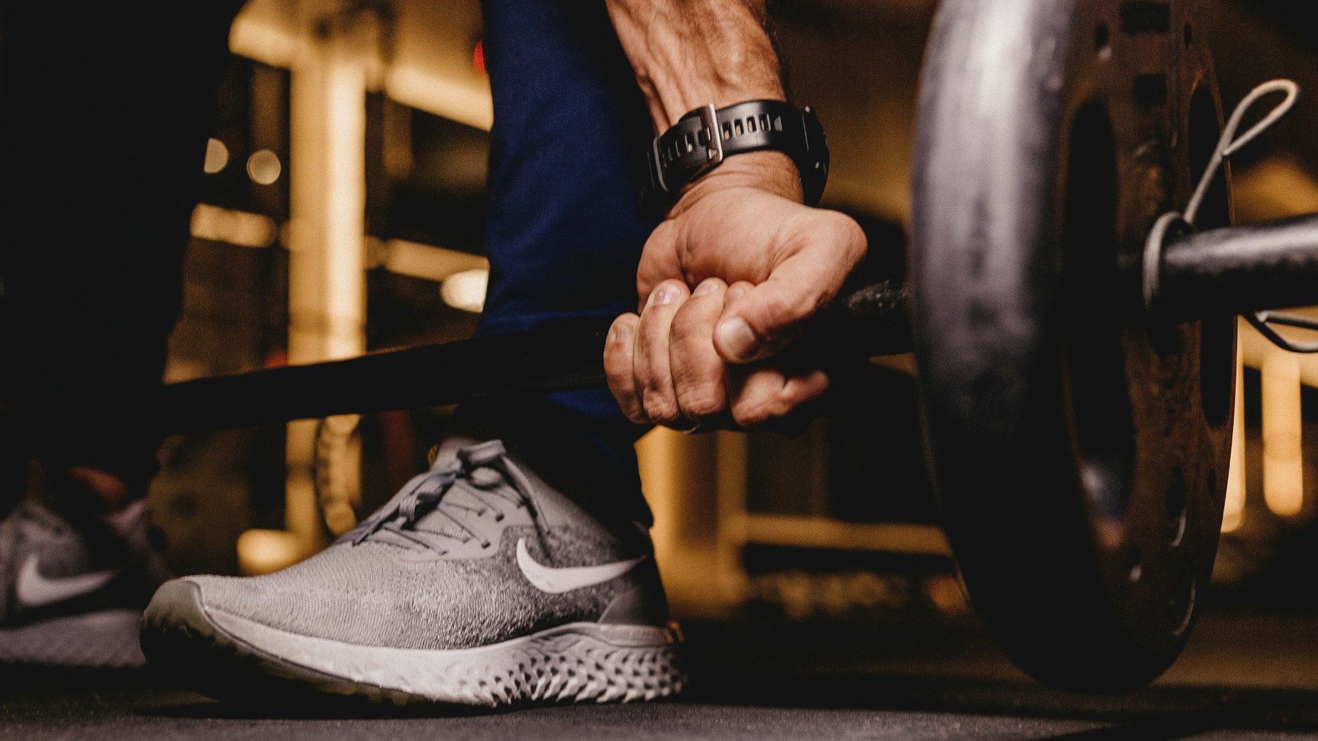Member running on treadmill